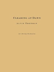 Clearing at Dawn Orchestra sheet music cover Thumbnail